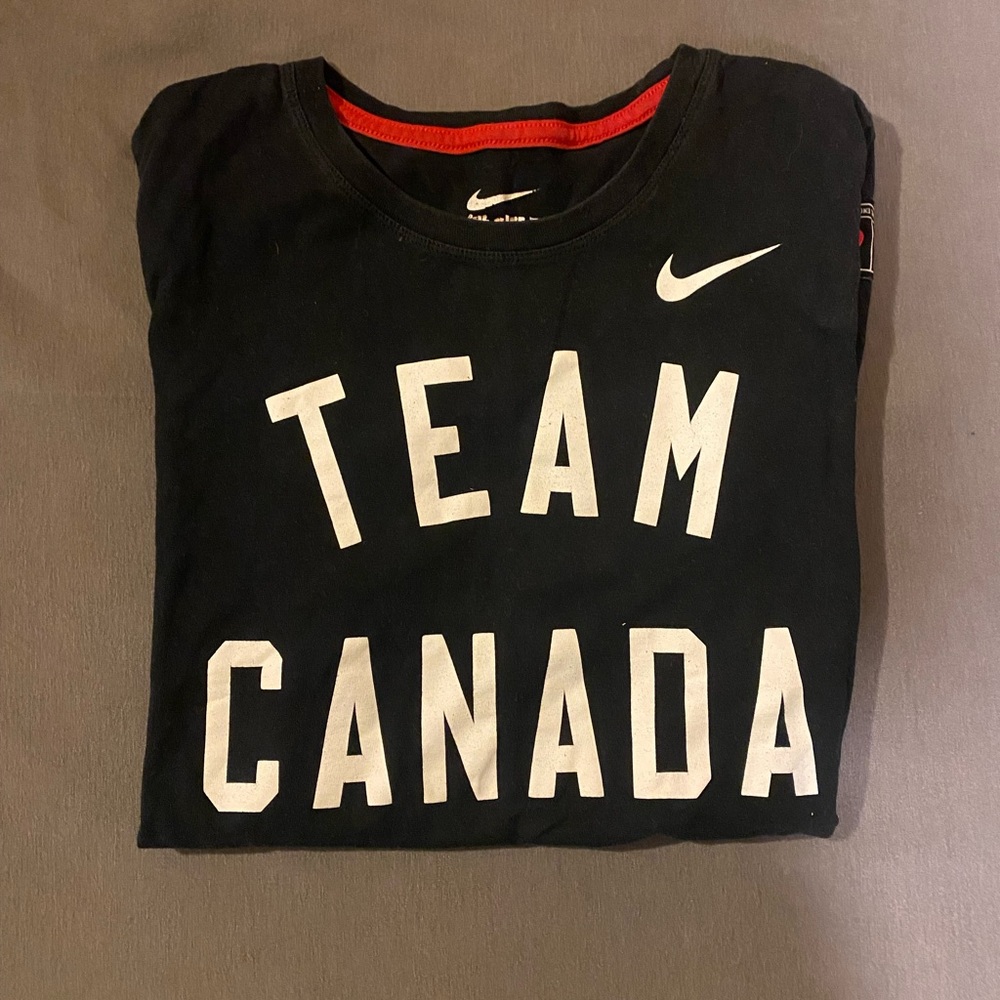 Nike Team Canada Olympic T-Shirt Black Color